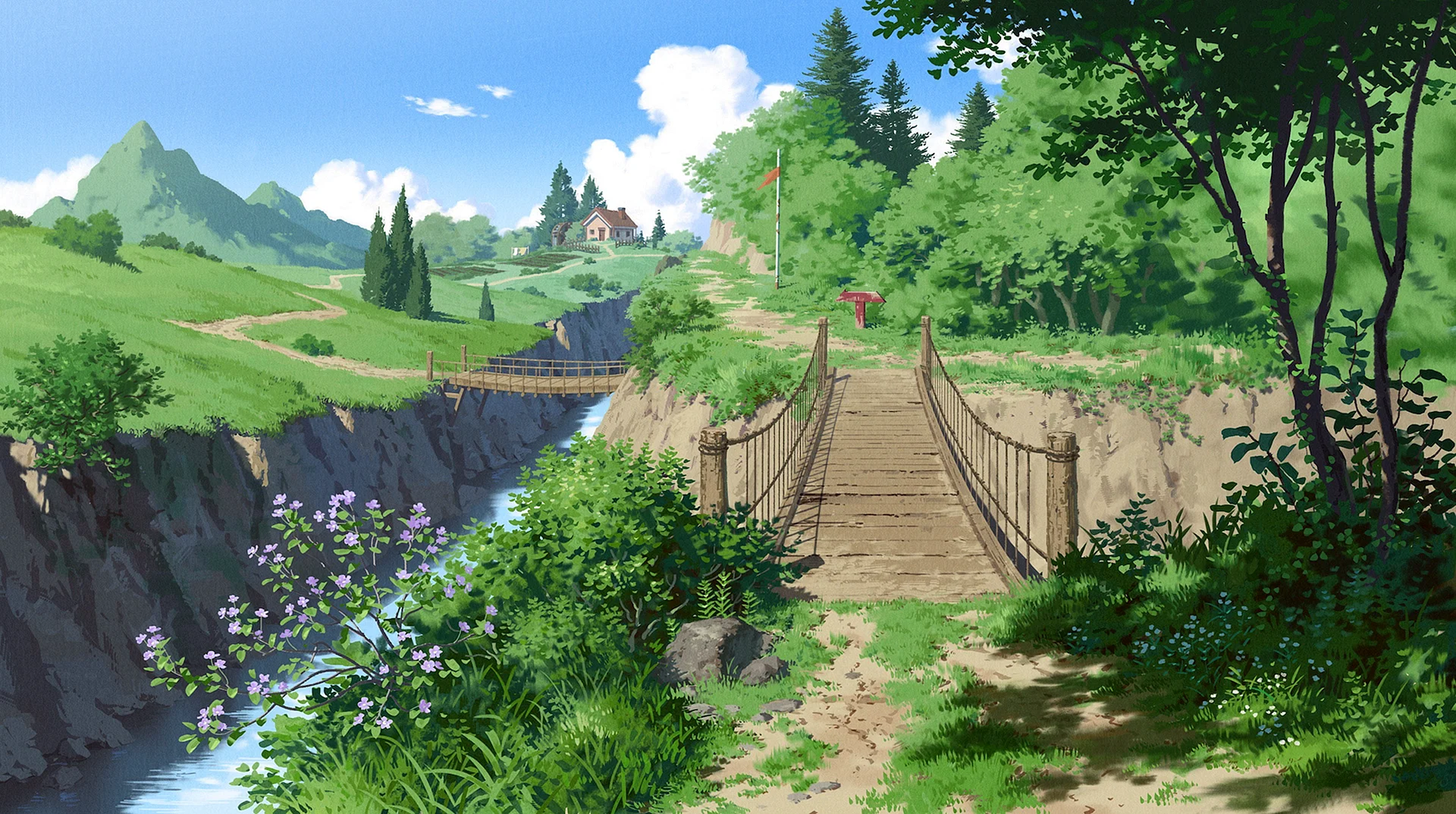 Bridge Anime Wallpaper