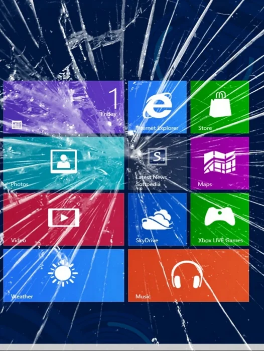 Broke Screen Windows 10 Wallpaper