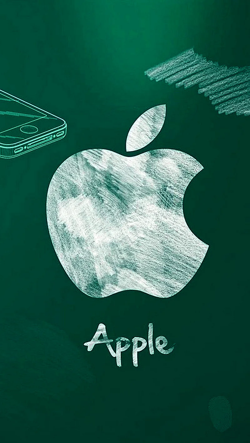 Broken Apple Logo Wallpaper For iPhone