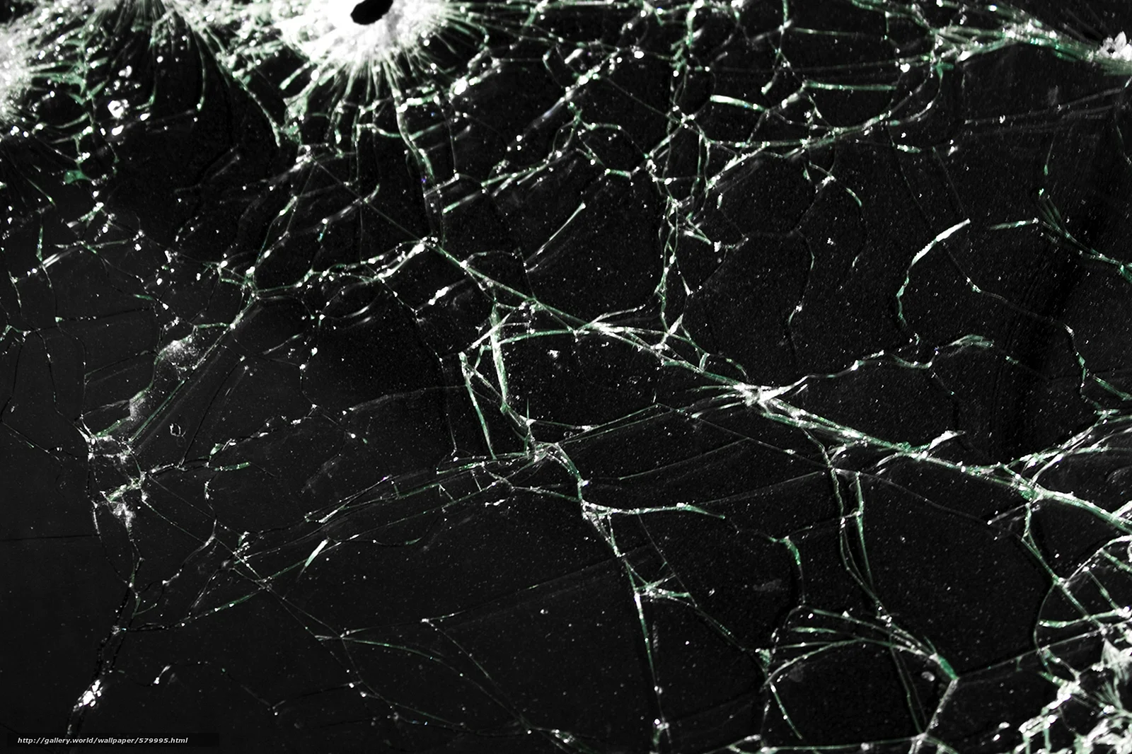 Broken Glass Overlay Wallpaper