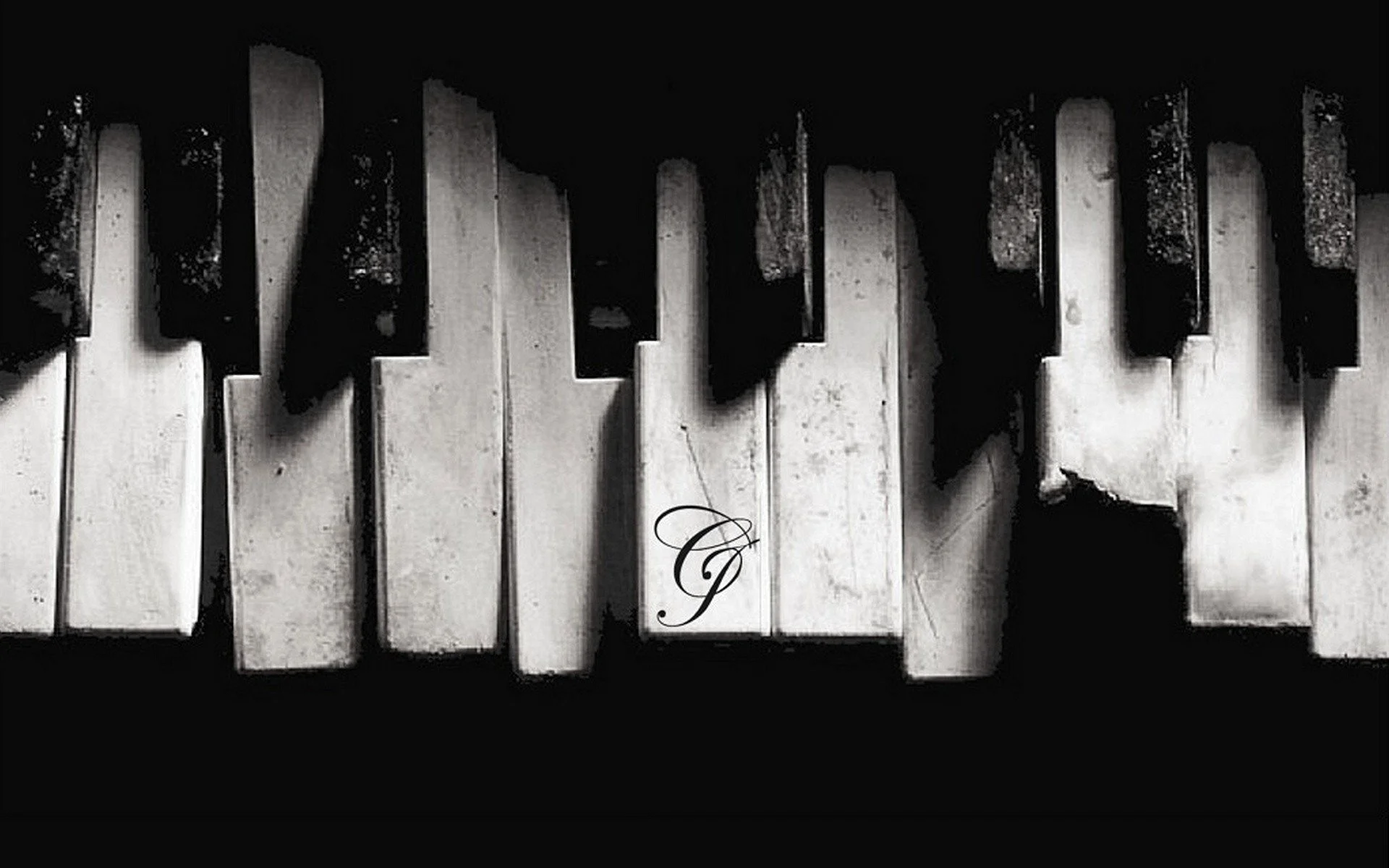 Broken Piano Wallpaper