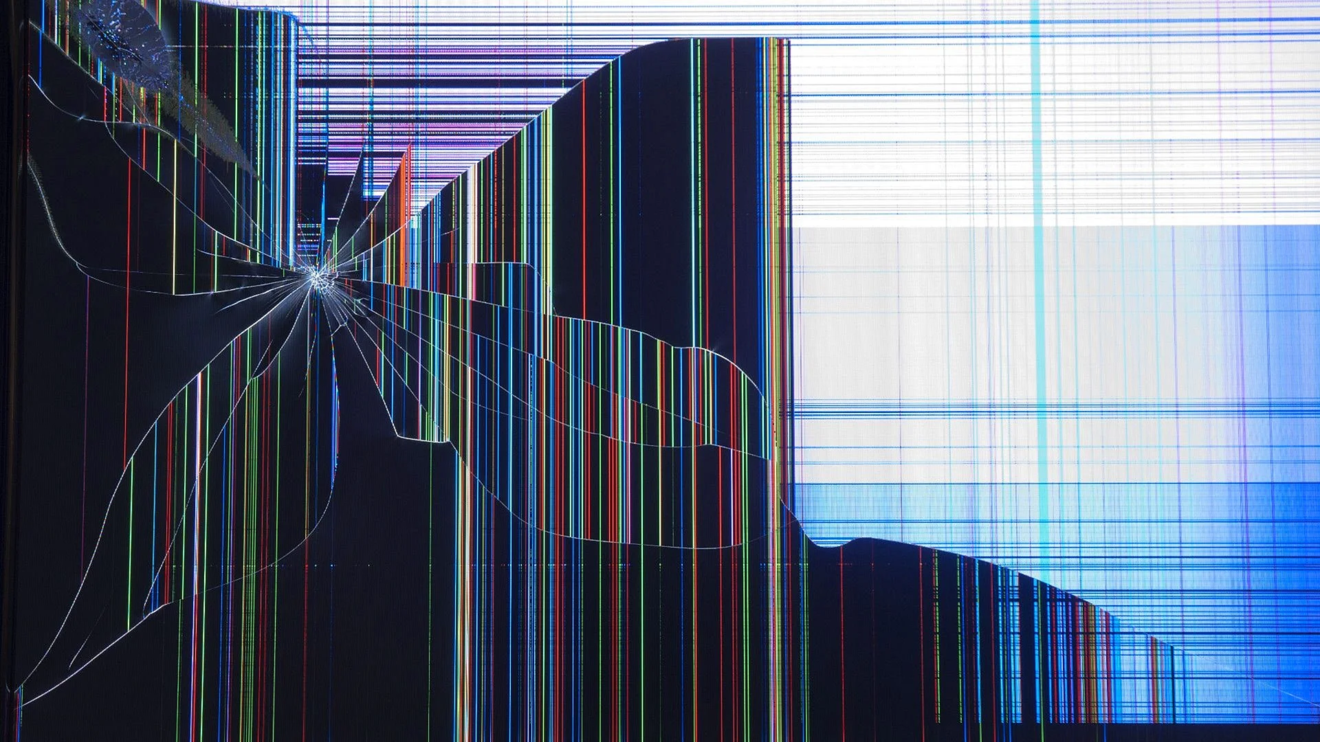 Broken Tv Screen Wallpaper