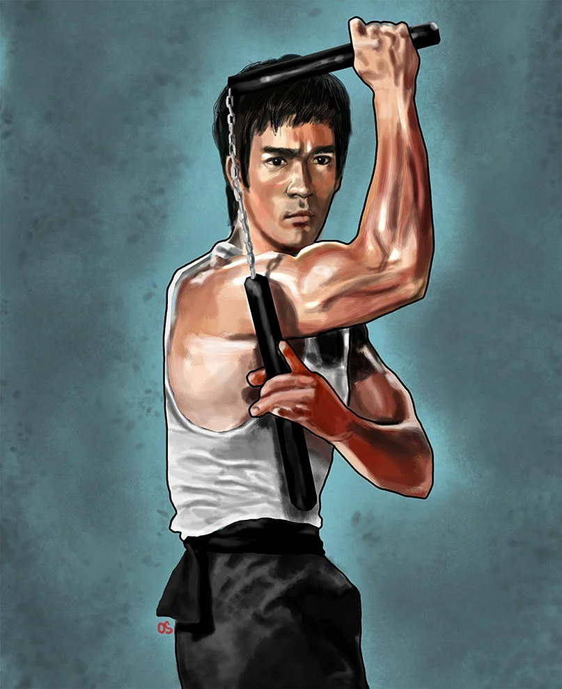Bruce Lee Nunchucks Wallpaper For iPhone