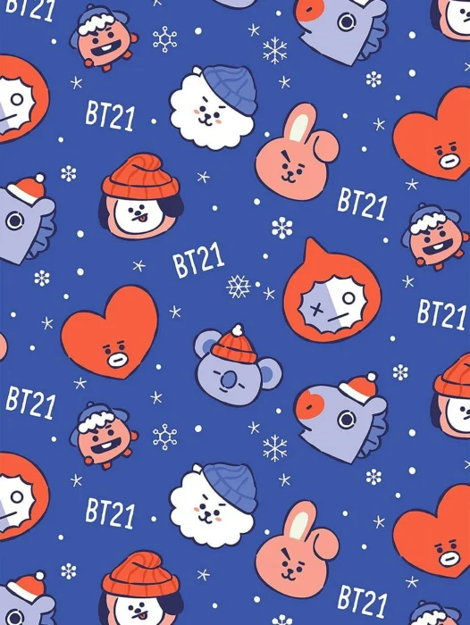 Bt21 Christmas Wallpaper