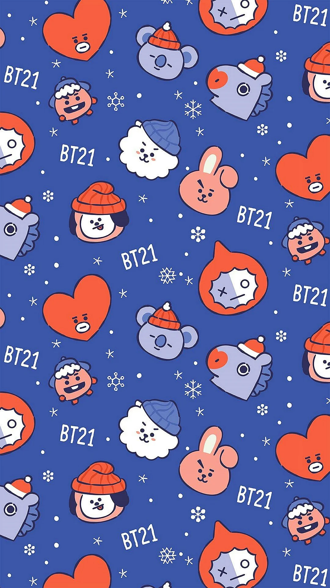 Bt21 Christmas Wallpaper