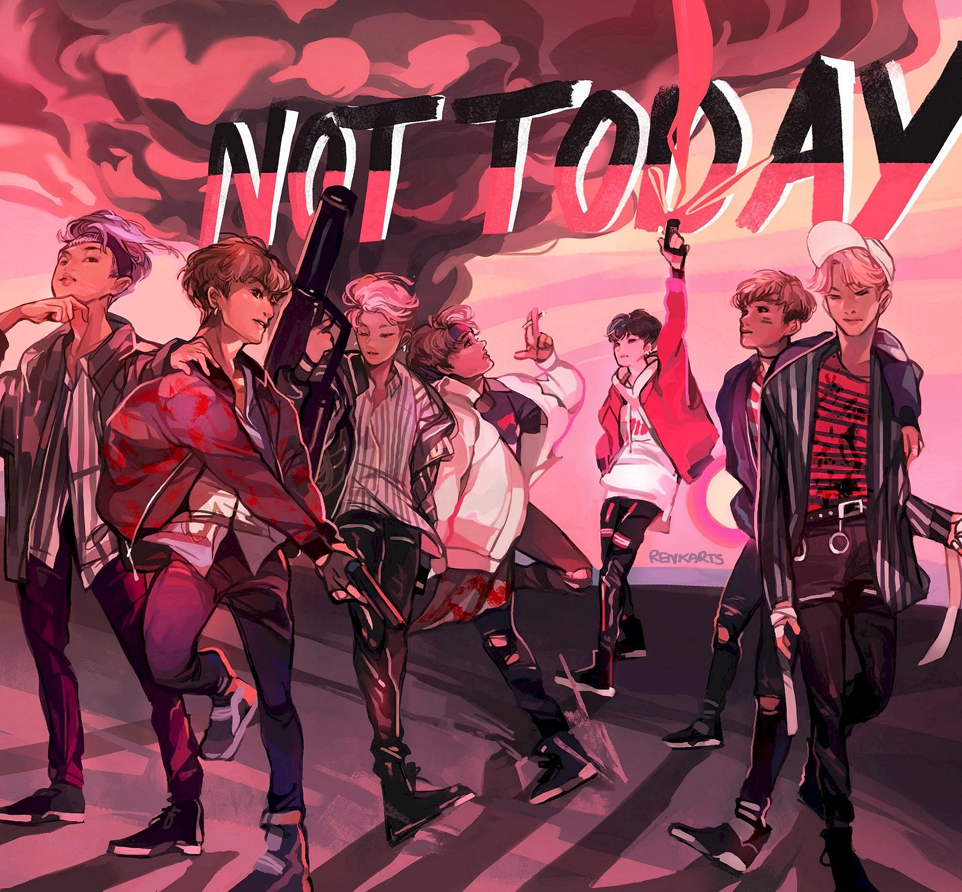 BTS fanart Wallpaper