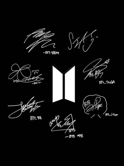 BTS Signature Wallpaper