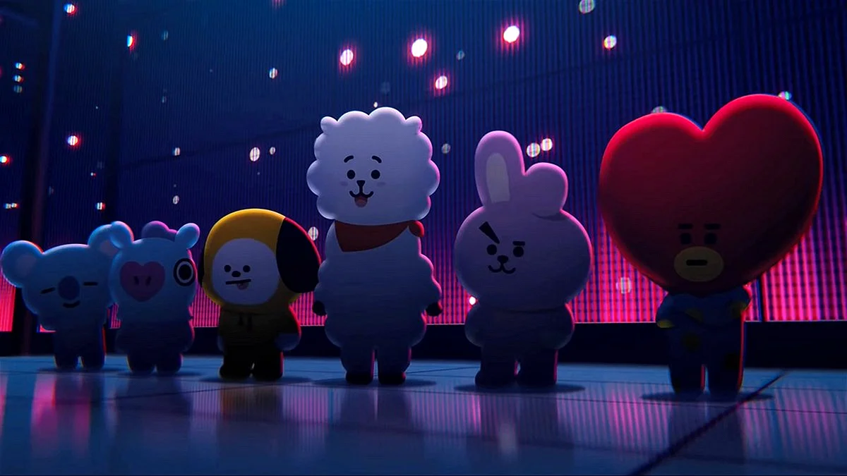 Хомяк бтс. БТС И их персонажи bt21. БТС звери. Line friends bt21. Парные обои bt21.