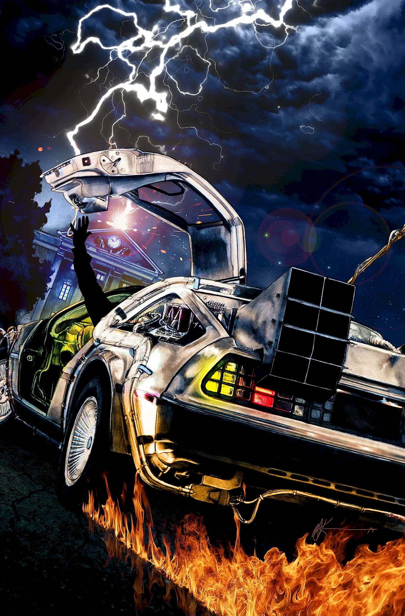 Bttf Delorean Wallpaper For iPhone