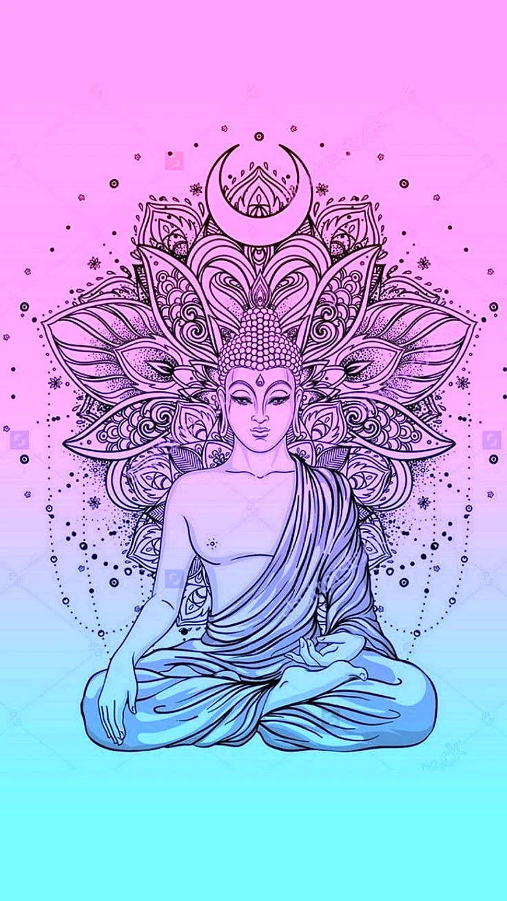 Buda Mandala Wallpaper For iPhone
