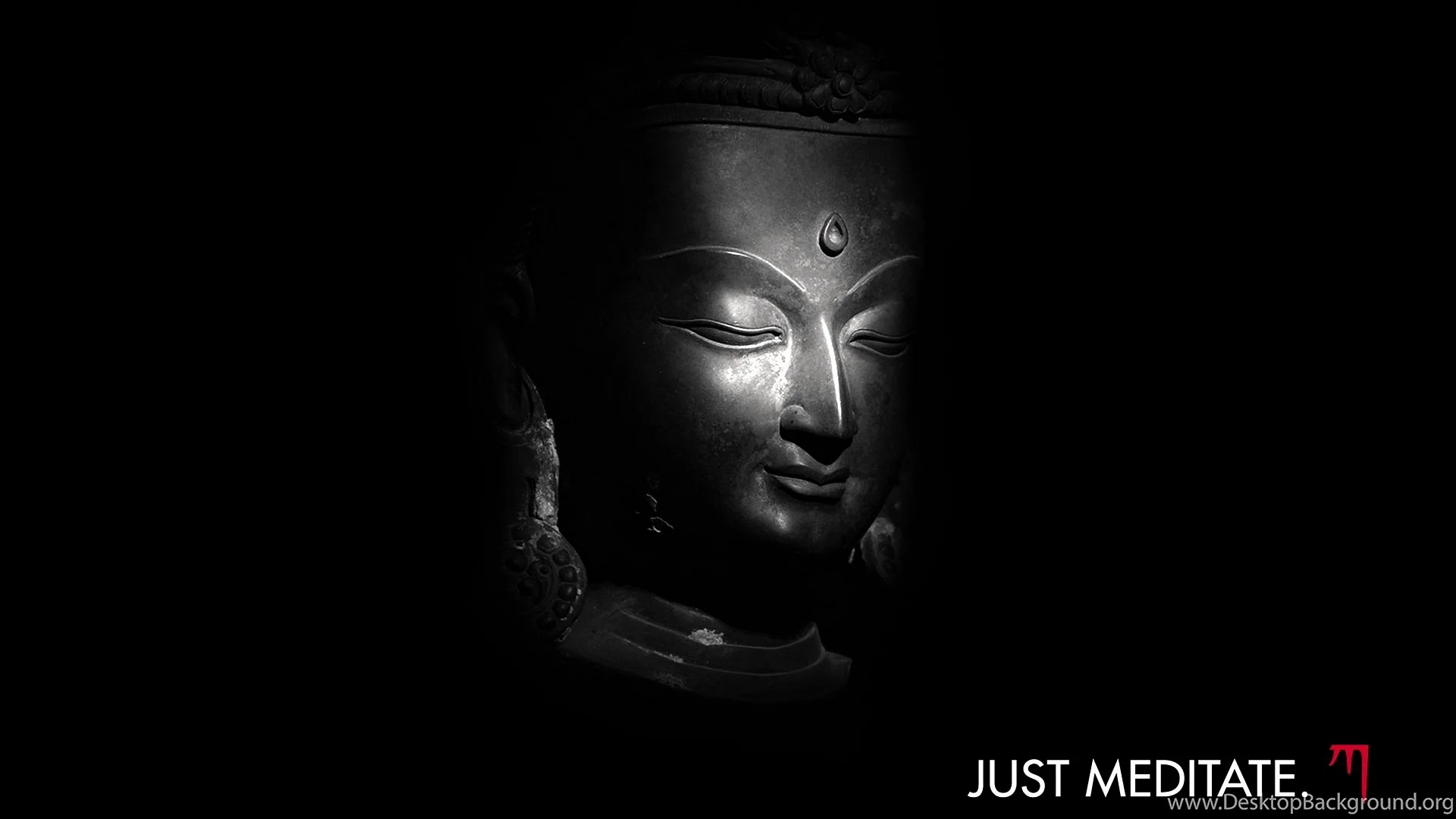 Buddha Black Wallpaper