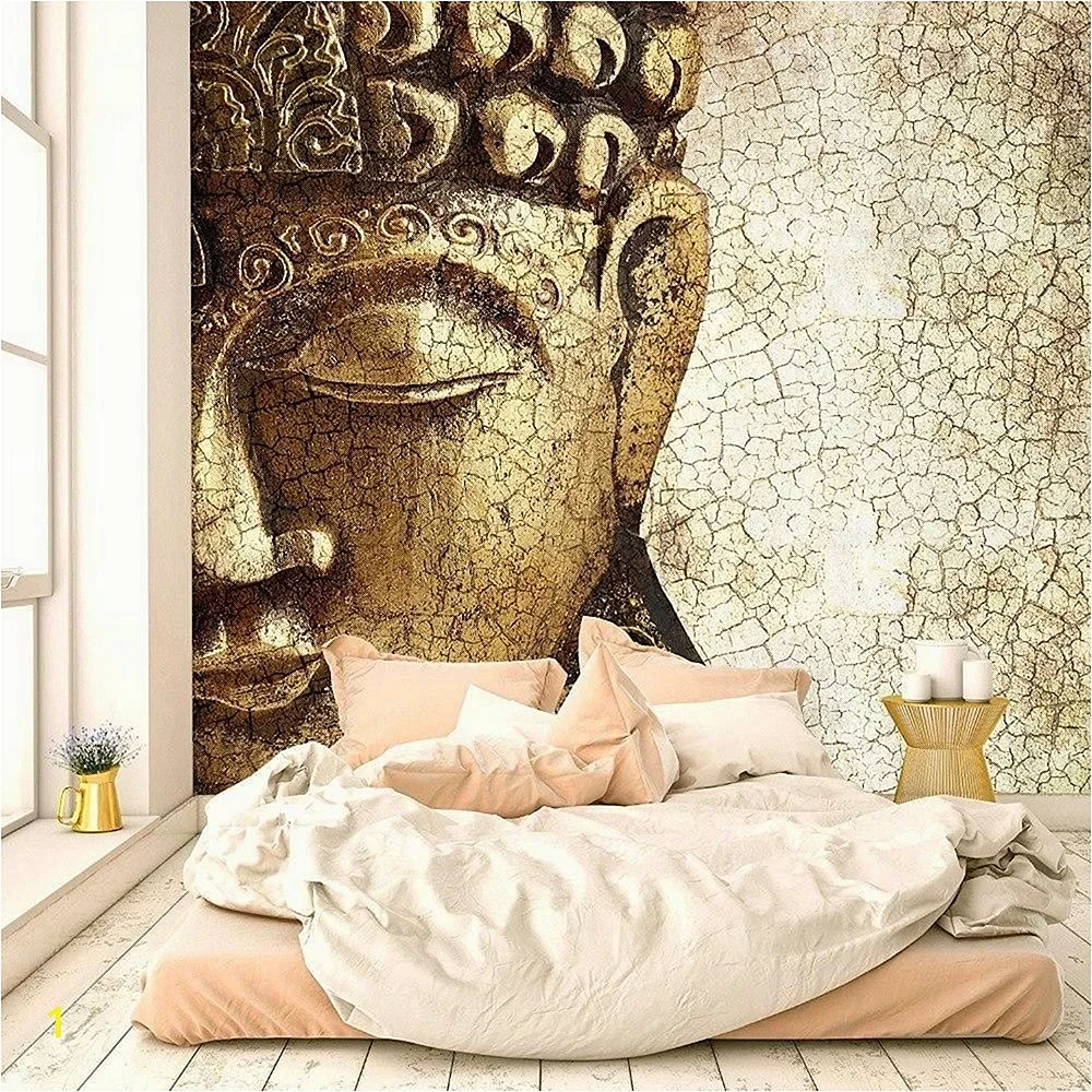 Buddha Gold Wall Decor Wallpaper