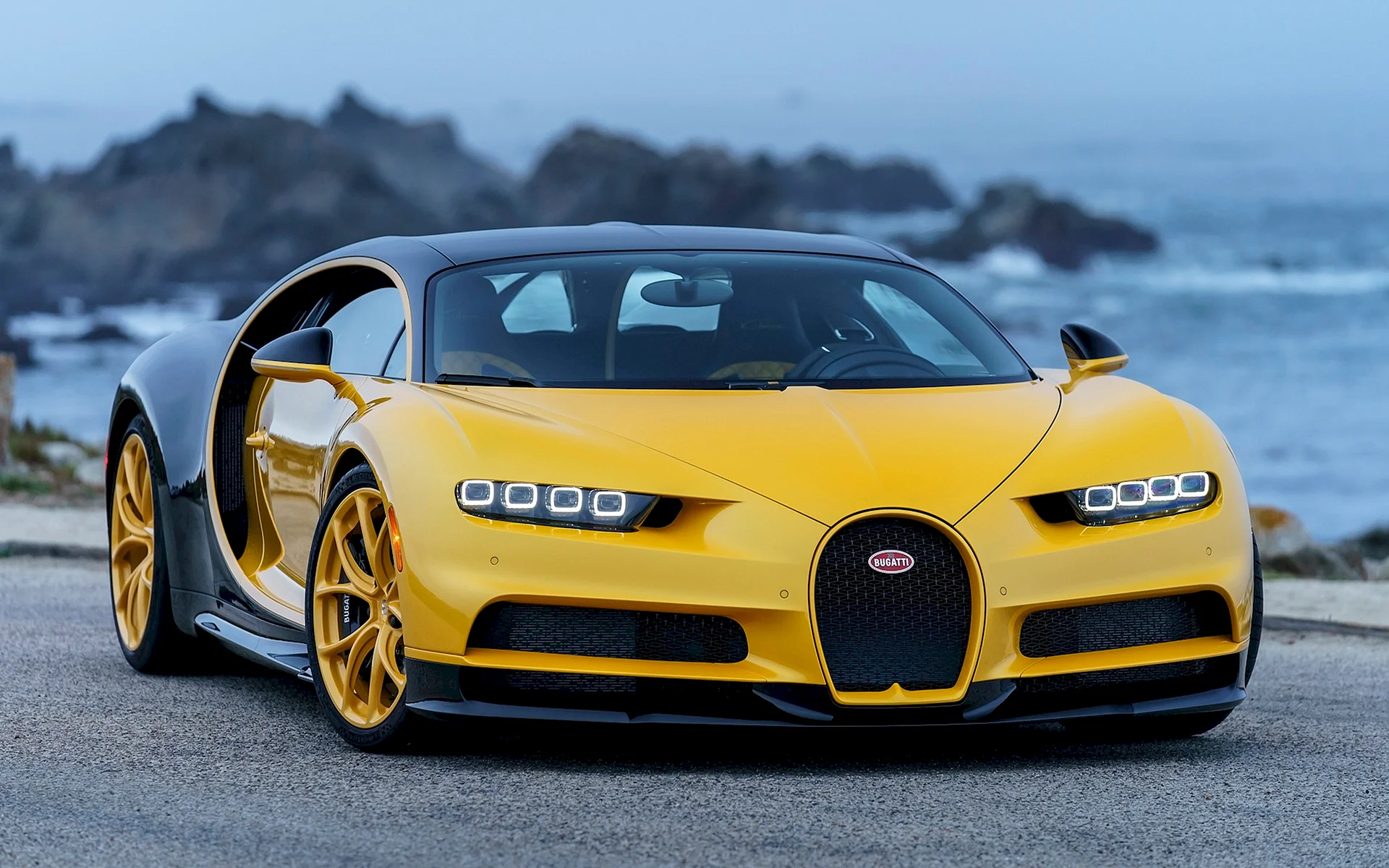 Bugatti Chiron Yellow Wallpaper
