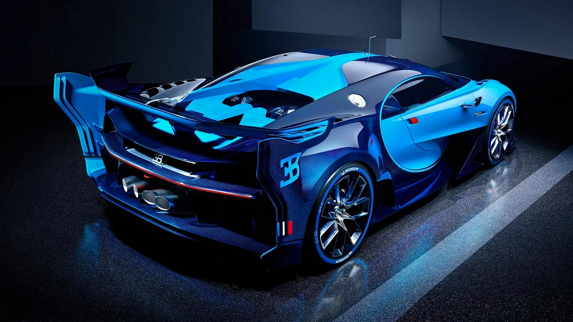 Bugatti Neon Wallpaper
