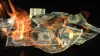 Burning Dollar Wallpaper