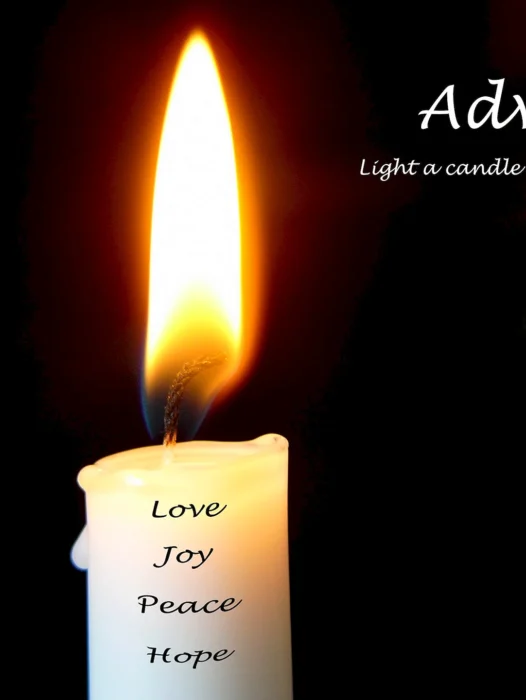 Burning Advent Candles Wallpaper