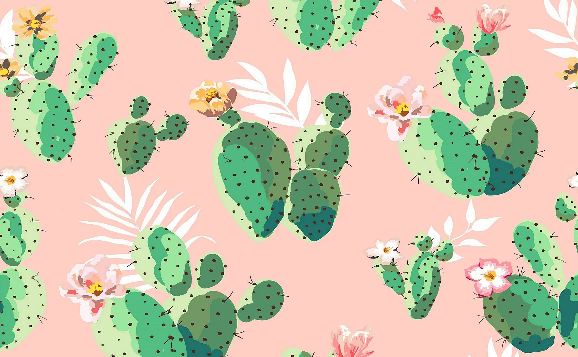 Cactus background pattern Wallpaper