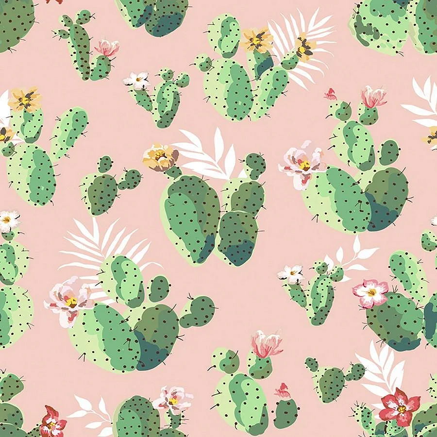 Cactus pattern Wallpaper