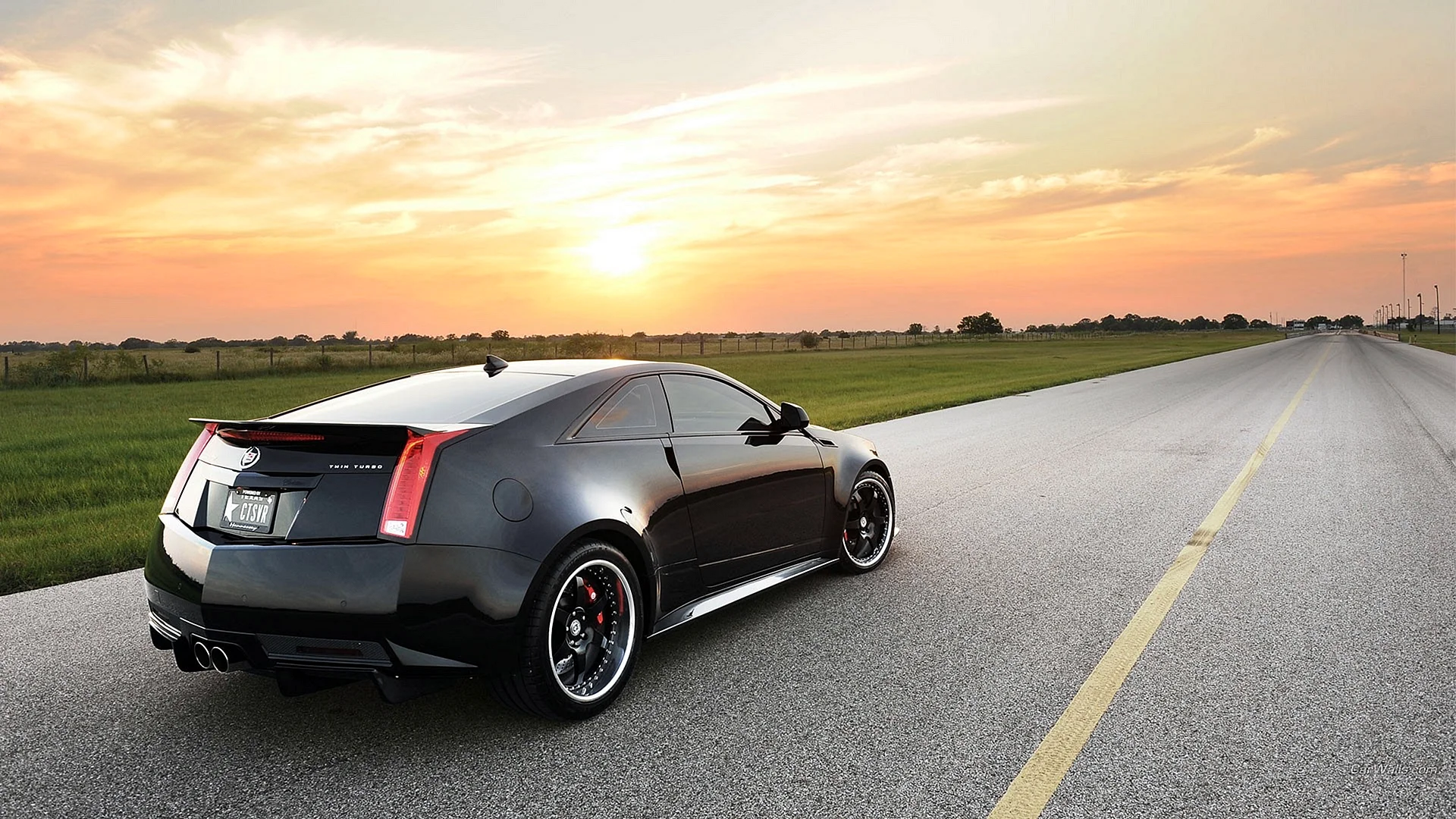 Cadillac Cts V Flag 3x5 Coupe Banner Wallpaper