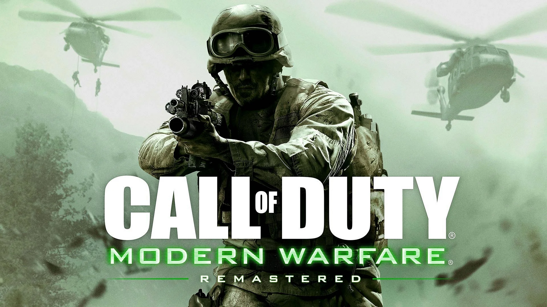 Call of Duty Modern Warfare Remastered logo Wallpaper