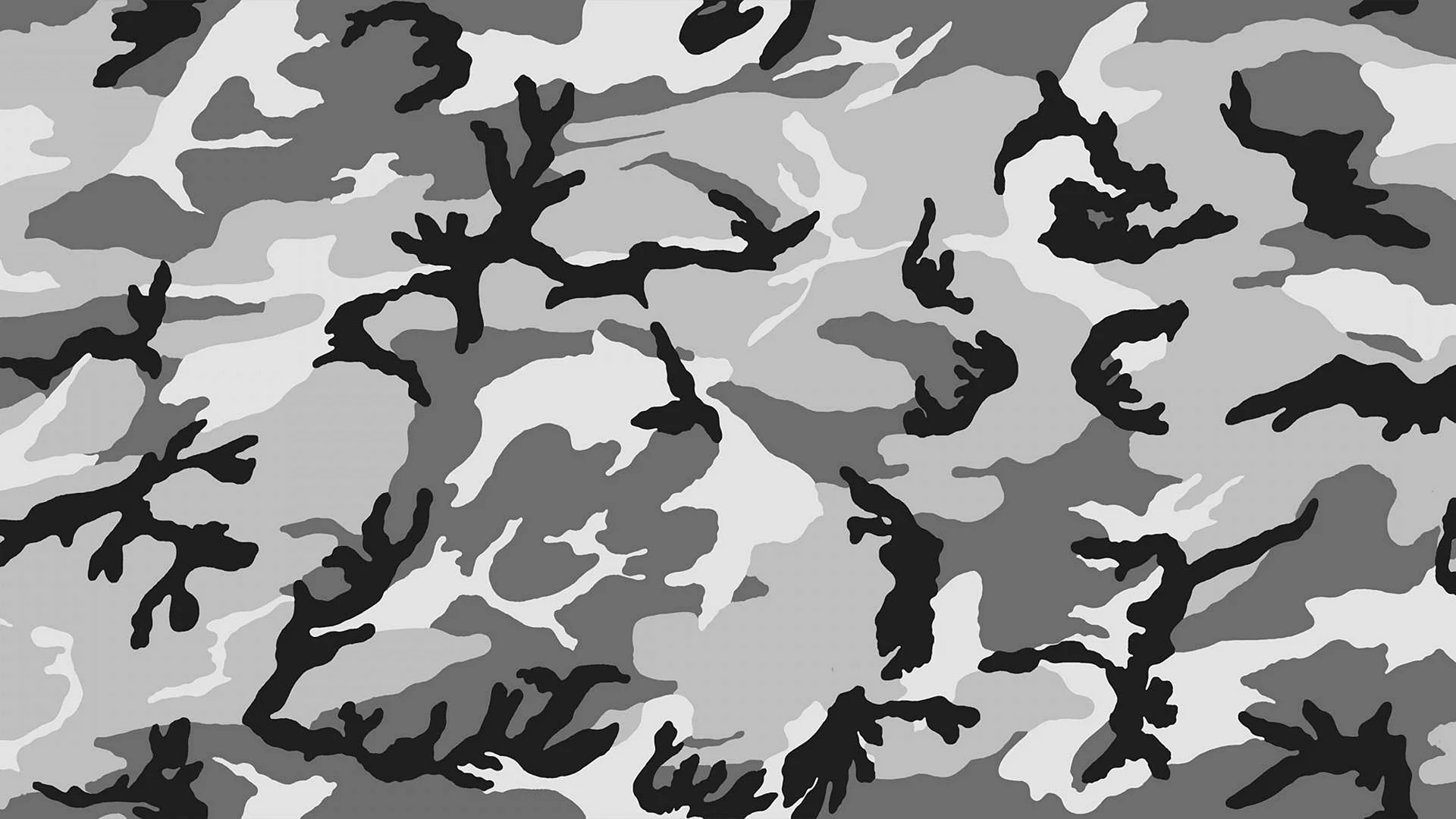 Camo Black White Wallpaper