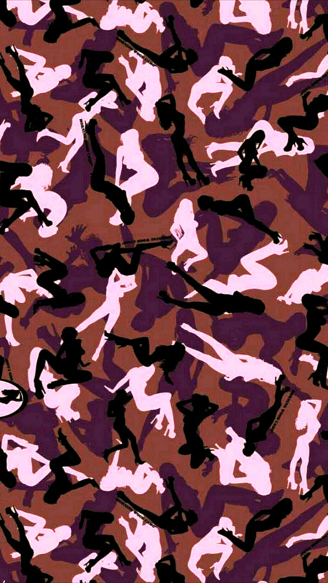 Camo Pattern Black And White Wallpaper For iPhone