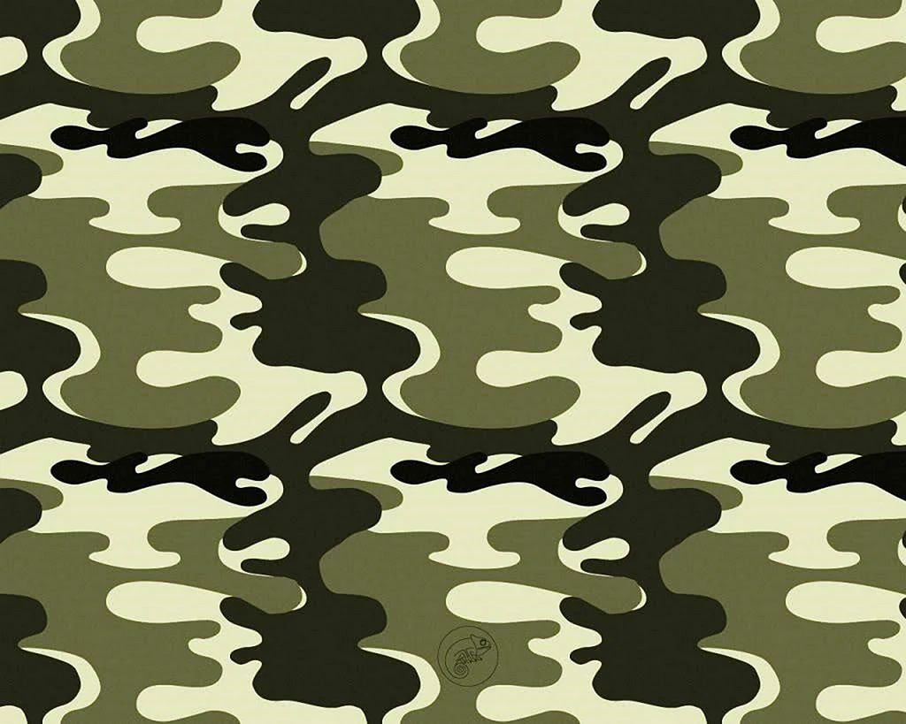 Camouflage Green Pattern Wallpaper