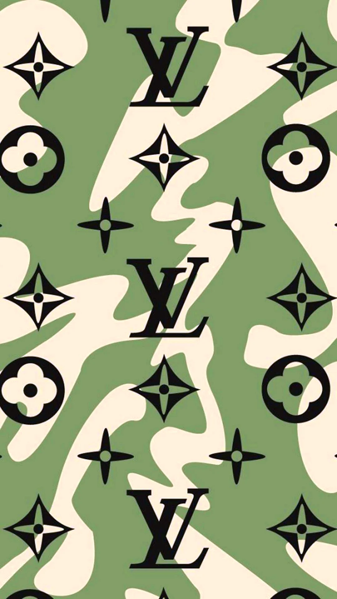 Camouflage Louis Vuitton Wallpaper For iPhone