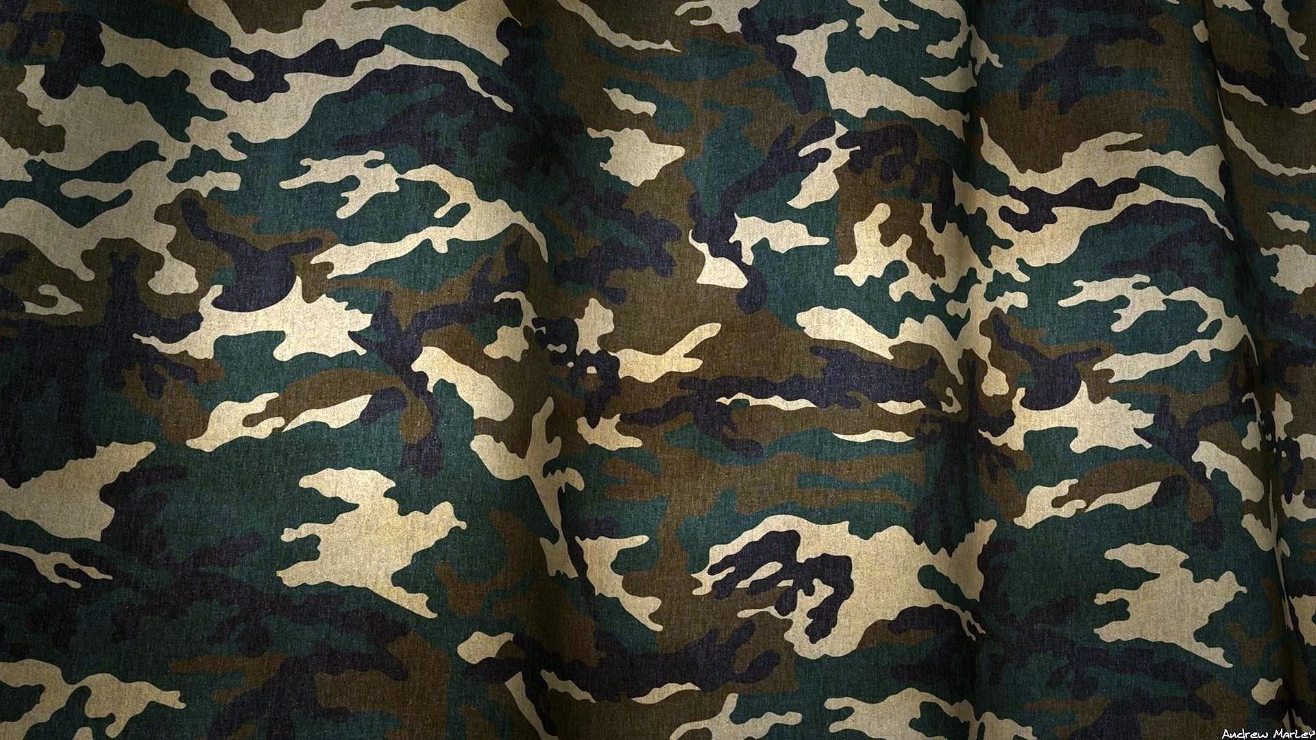 Camouflage Pattern Woodland Wallpaper