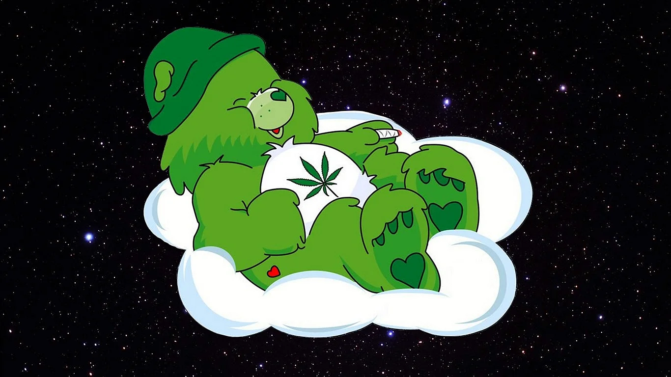 Cannabis Bear Wallpaper