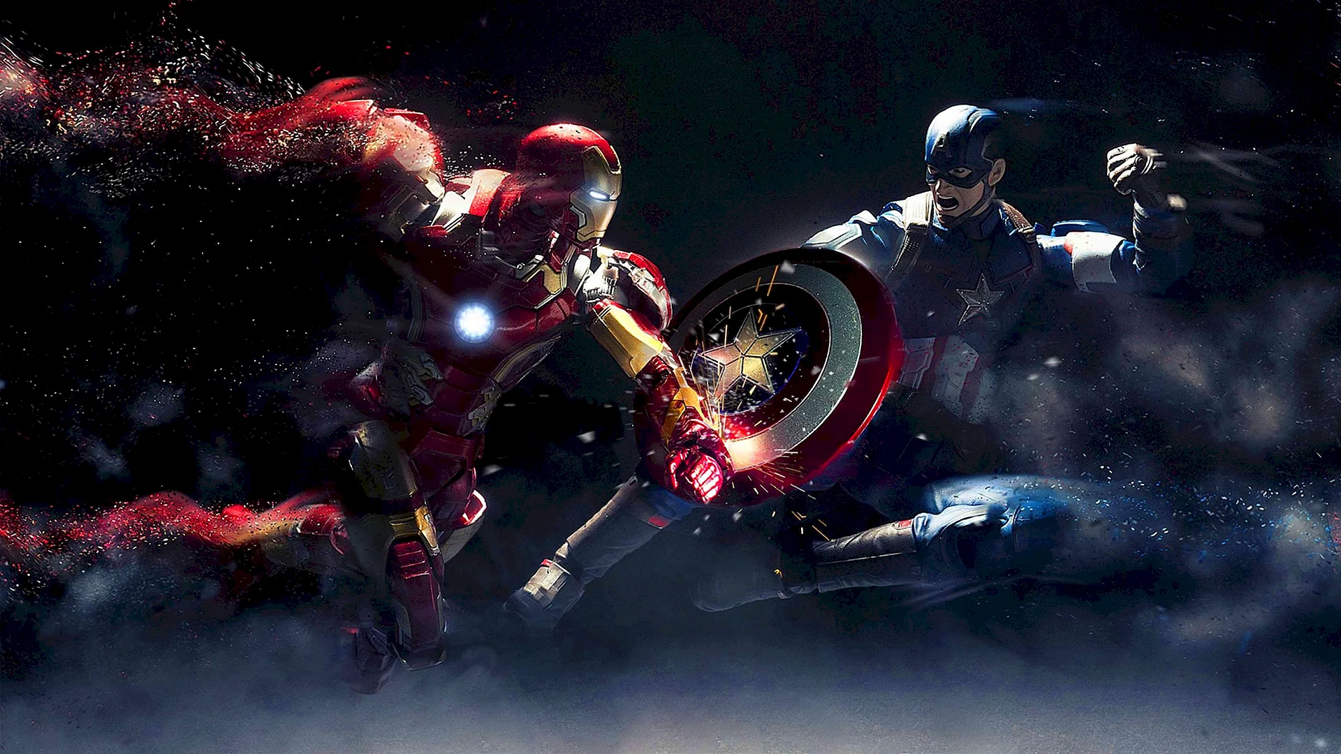 Captain America Vs Iron Man Wallpaper