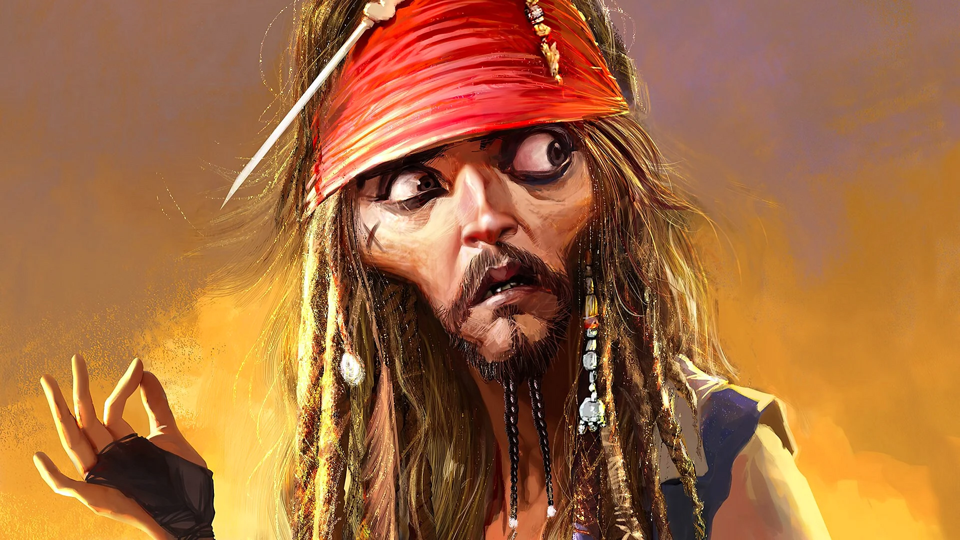 Captain Jack Sparrow 4k Wallpaper
