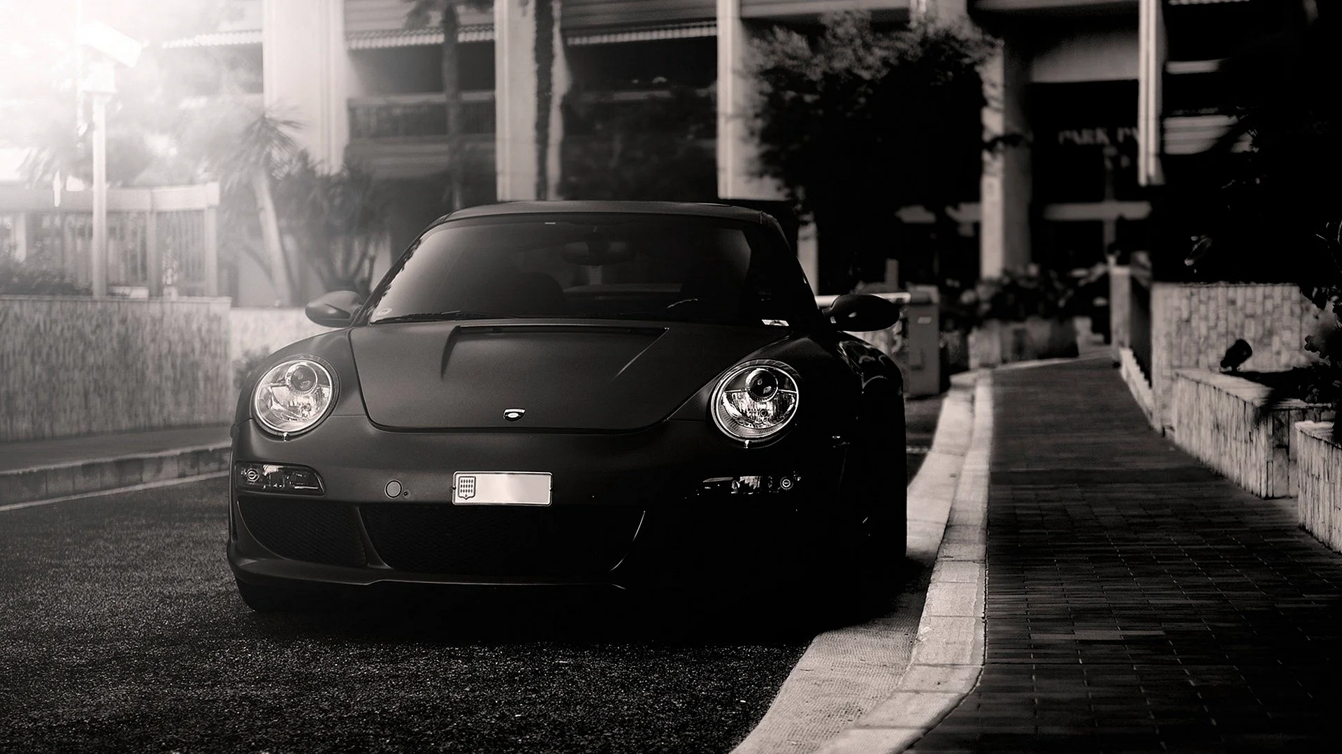 Car Black And White Wallpaper