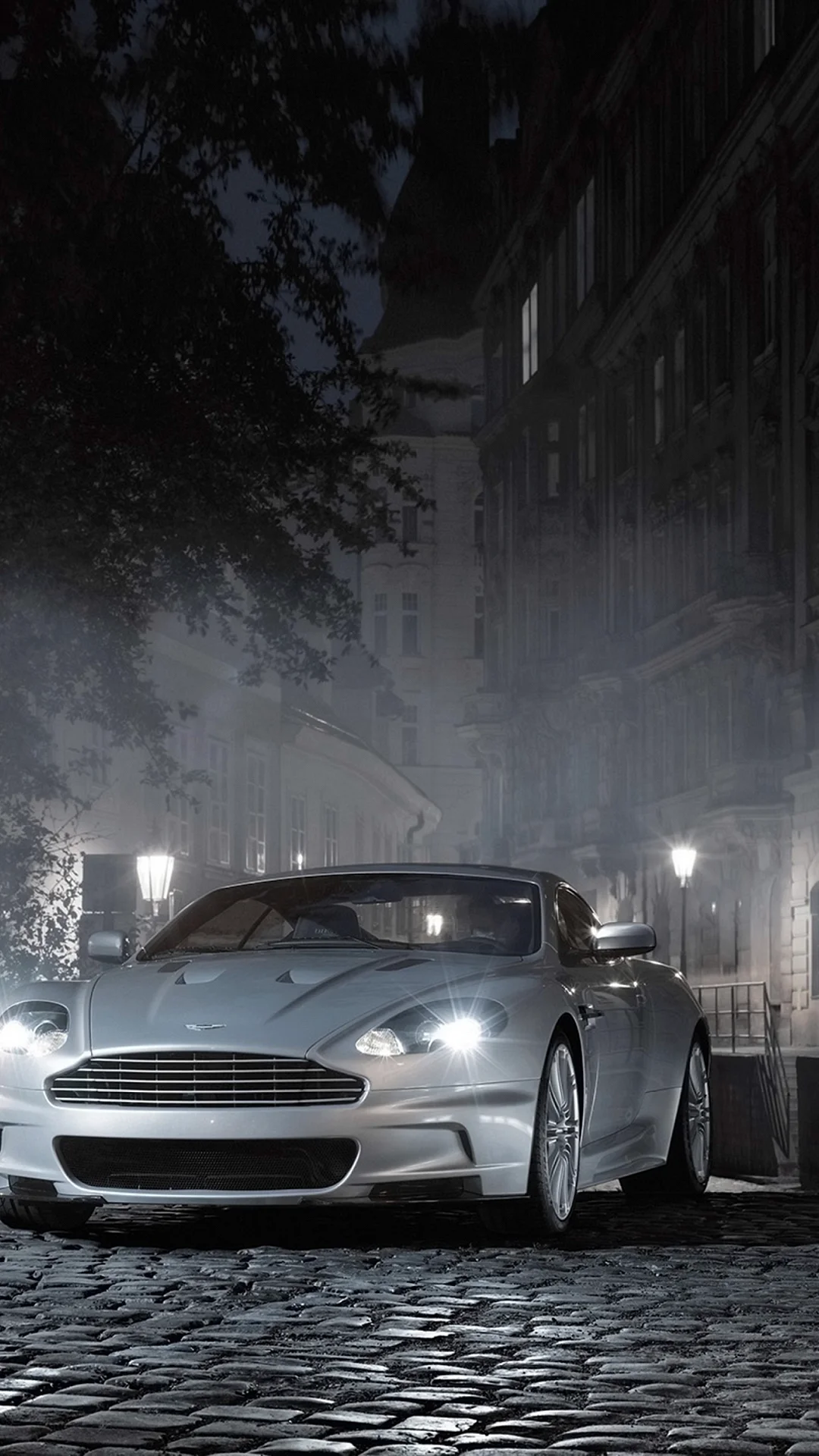 Car In Night Wallpaper For iPhone