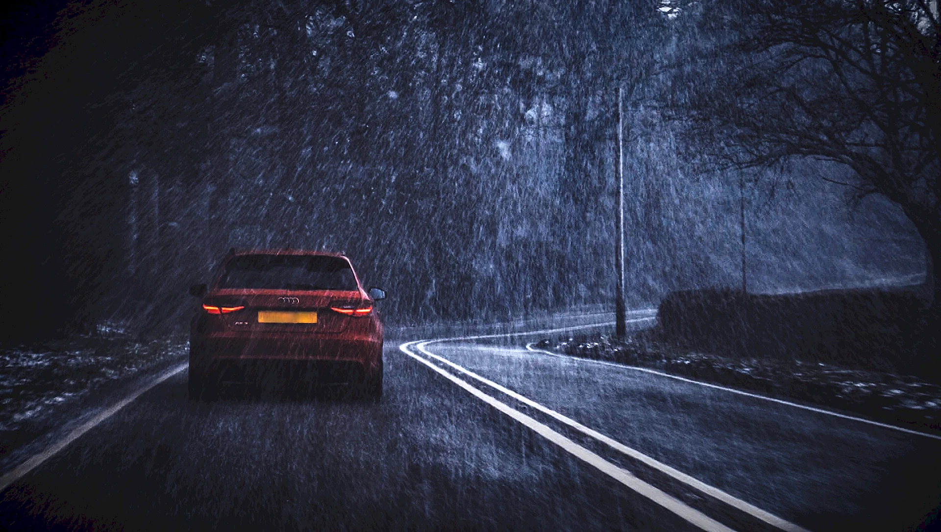 Car Night Drive Wallpaper