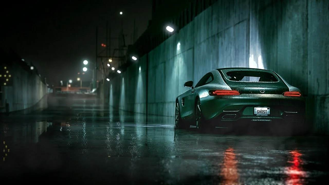 Car Night Rain Wallpaper