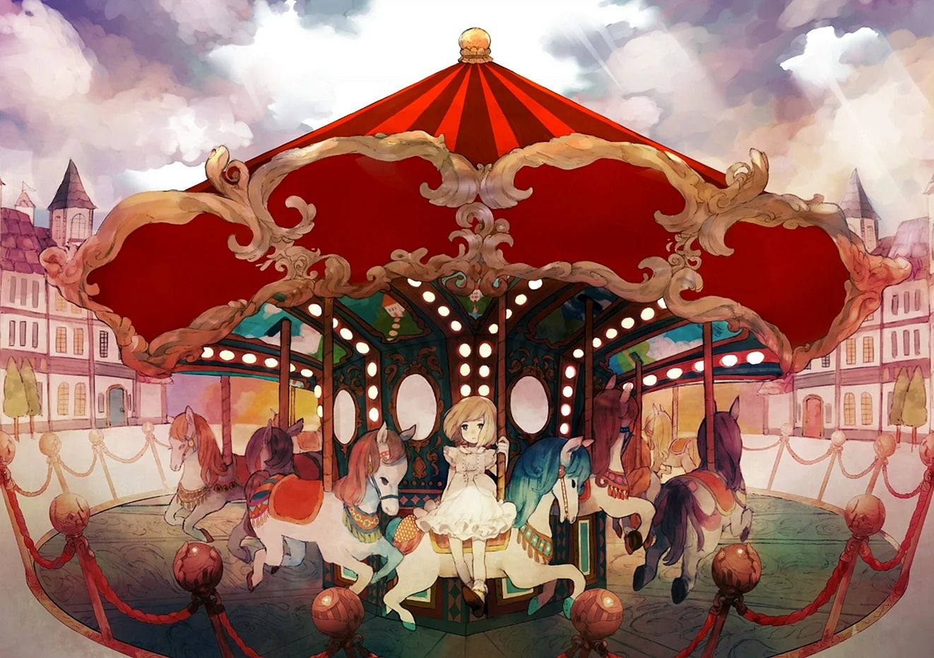 Carousel Art Wallpaper