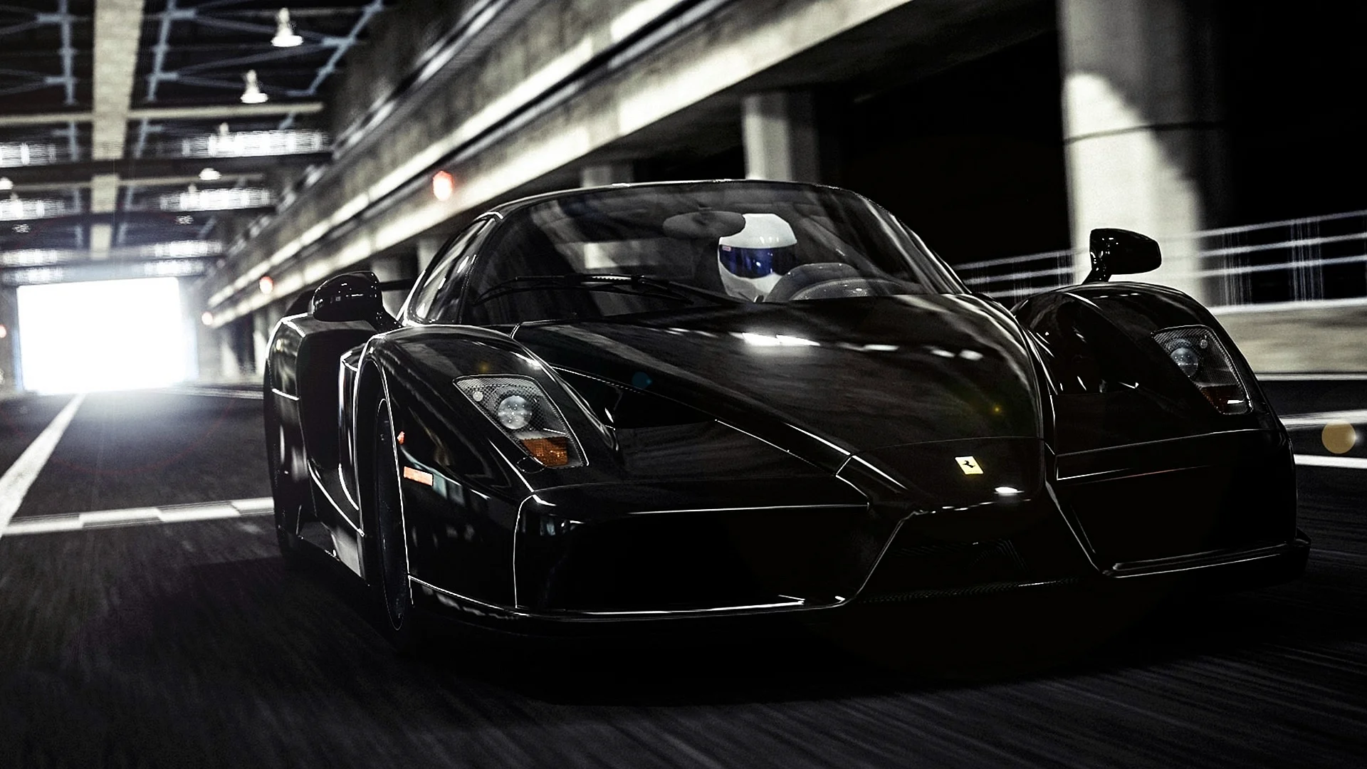 Cars Ferrari Black Wallpaper