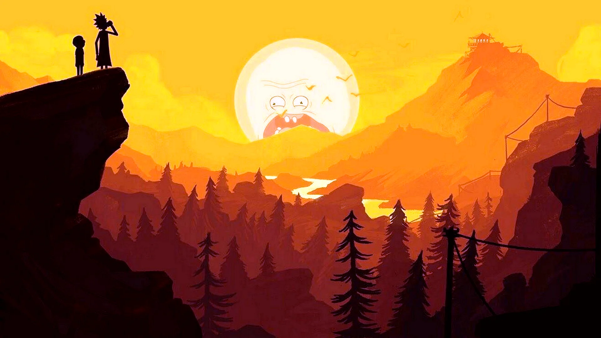 Cartoon Background Wallpaper