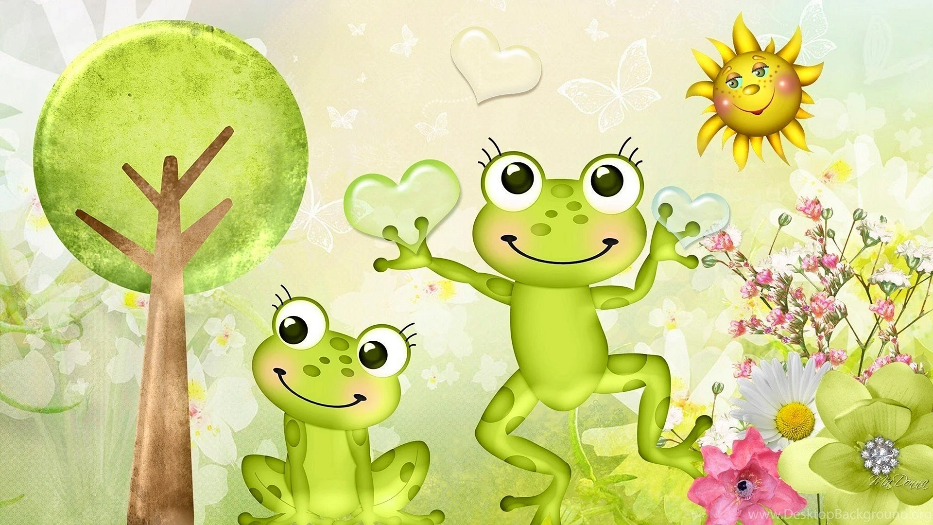 Cartoon Frog Wallpaper