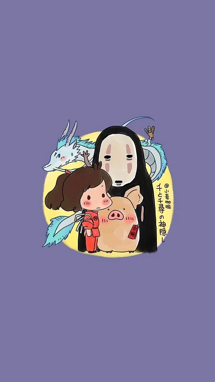Cartoon Studio Ghibli Spirited Away Wallpaper For iPhone