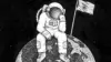 Cartoon Astronaut In Space Wallpaper