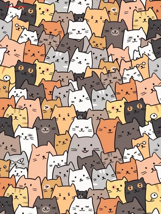Cat Pattern Wallpaper For iPhone
