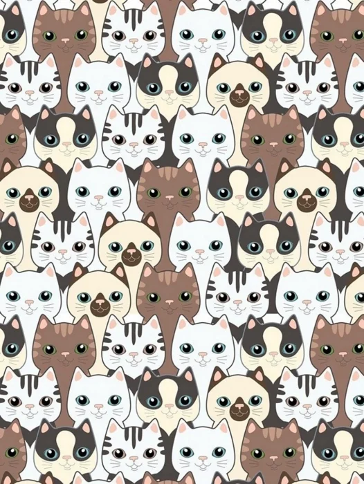 Cat pattern Wallpaper