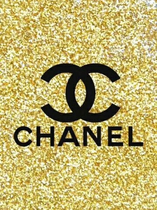 Chanel Glitter Logo Wallpaper