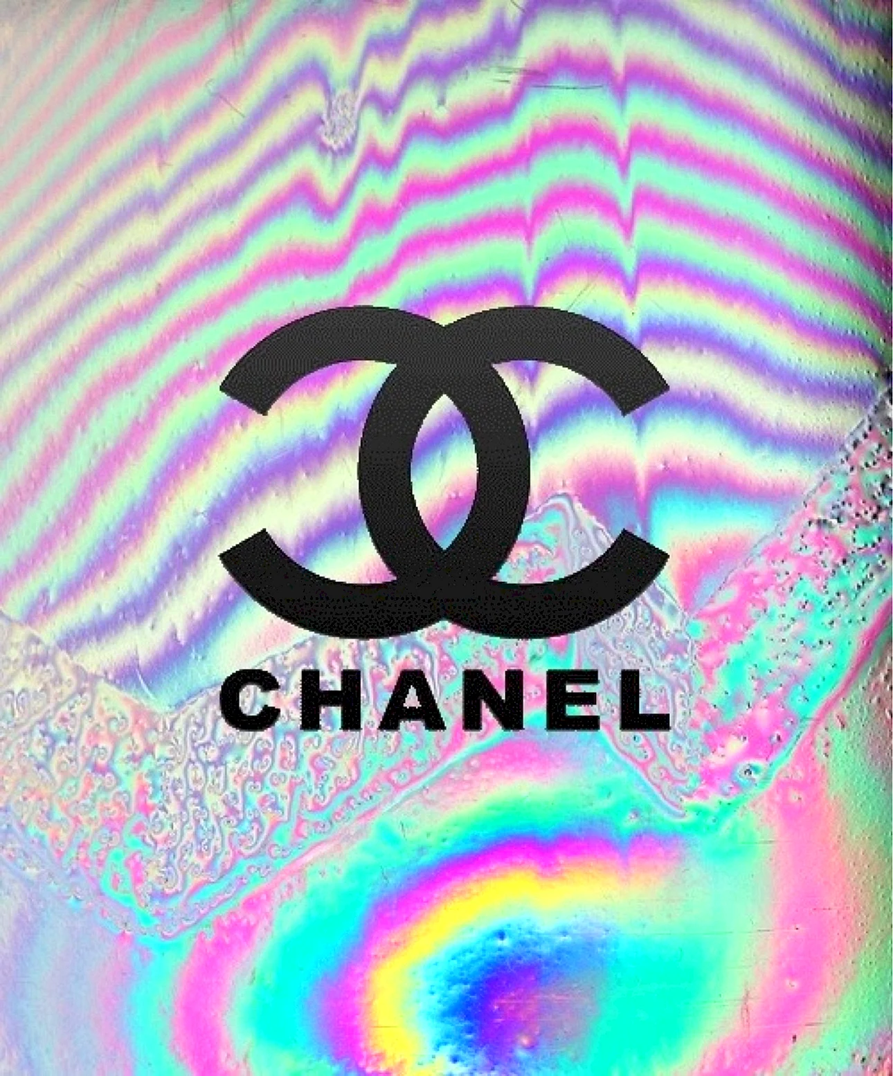 Chanel Grunge Logo Wallpaper For iPhone