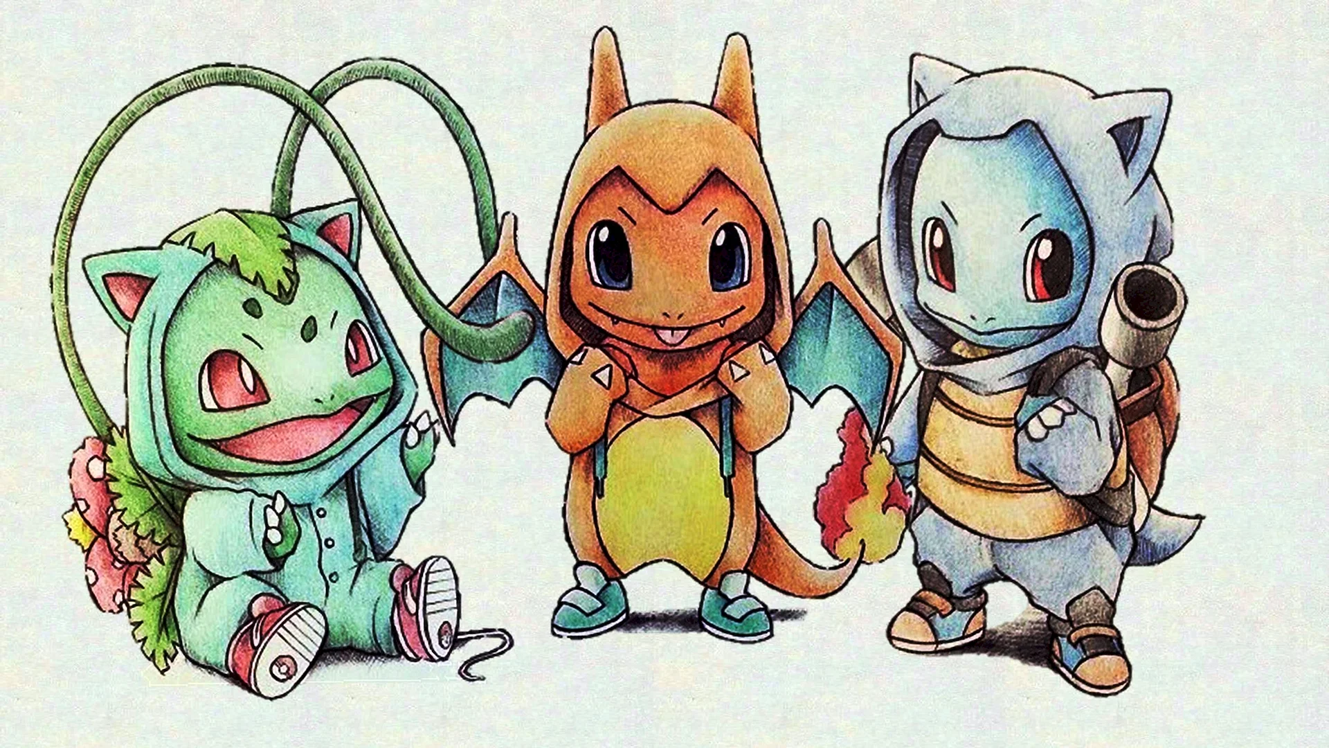 Charmander Bulbasaur Squirtle Wallpaper