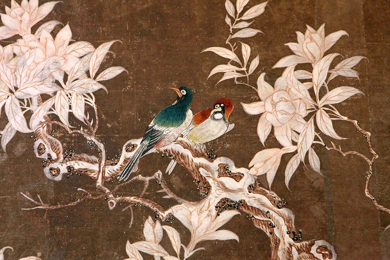 Chinoiserie Illustration Wallpaper