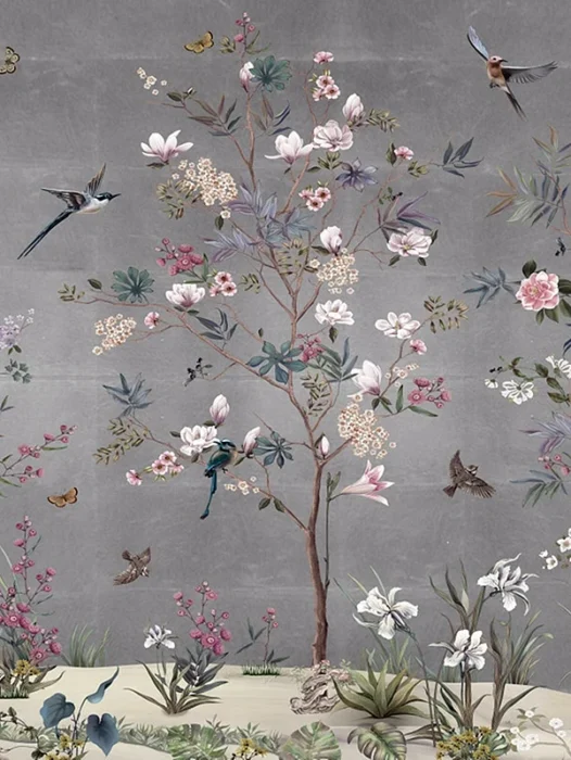 Chinoiserie Paintings Wallpaper