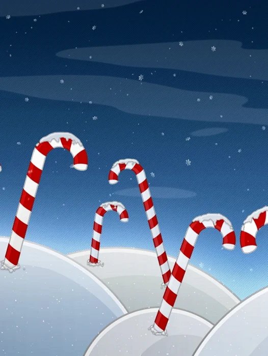Christmas Candy Cane Wallpaper